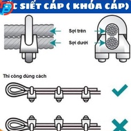 Cable tightener - cable lock - cable clamp - size 3mm, 5mm, 6mm, 8mm, 10mm, 12mm