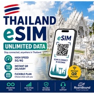 Thailand eSIM Unlimited Data 1-15 Days | Travel SIM Card Bangkok Phuket 5G 4G No Daily Limit 泰国上网卡