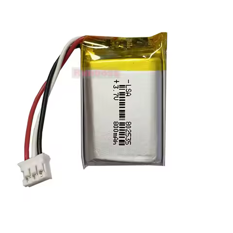 1-10PCS 3.7V 800mAh 802535 JST PH2.0 3P Plug Li-Polymer Battery For MP3 MP4 GPS DVD Bluetooth Record