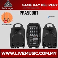 Behringer Europort PPA500BT Portable PA System Set With Speaker Stand ( PPA-500BT / PPA 500BT )