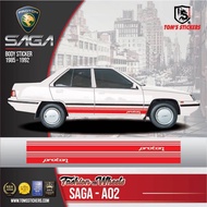 👍👍 PROTON SAGA CAR BODY STICKER SET SAGA - A02