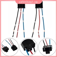 【YAFEXBAG】2 x H4 3 Pin Headlight Replacement Repair Bulb Holder Connector Plug Wire Socket