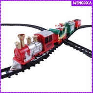 [Wenodxa] Retro Christmas Train Set Toy Train Set Toys Train Model Battery Powered
