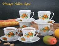 6 PAIR 10 OZ CUP AND SAUCER SET 21262