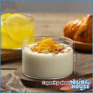 Bling 190ml Clear Glass Bowl High Temperature Resistant Yogurt Pudding Glass Cup Fruit Salad Bowls