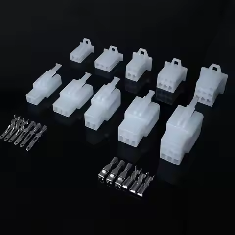 1set/lot 2/3/4/6/9Pin Automotive Electrical Wire Connector 2.8mm Series Male Female Cable Terminal P