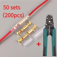 Ships in 24 hours️️ Brass Bullet Terminal Accessory, Set of 50 (200 pcs), 4.0mm, Crimp Terminals Cri