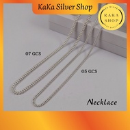 Original 925 Silver Necklace Chain GCS | Rantai Leher GCS Perak 925 | Ready Stock