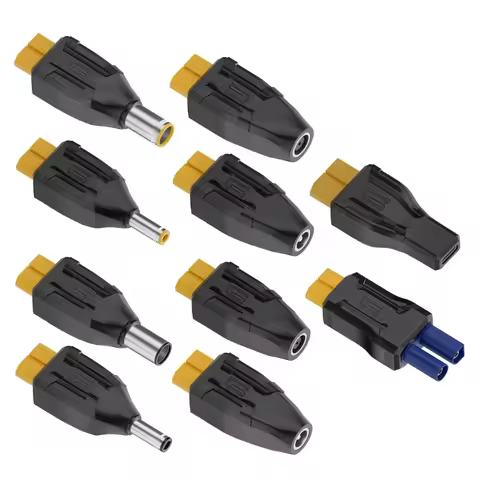 1pc XT60 Female Conversion Head Convert to Type C and Multiple DC5521 5525 7909 Connectors Adapter f