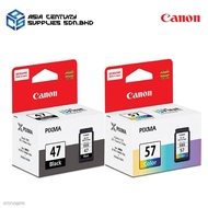 🚚๑[100% ORIGINAL] Canon PG-47 (15ML) CL-57 (13ML) CL-57s (8ML) Ink Cartridge/ PG47 CL 57 CL 57s Canon E410 E470 E4270 E