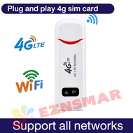 【plug and play】pocket wifi for all network openline Router wifi 4g portable wifi router modem LTE WiFi 4G SIM Card Portable 4G WiFi Router 150Mbps USB Modem Wireless Broadband Mobile Hotspot LTE With SIM Slot Stick Date Card Used With Laptops, Notebooks