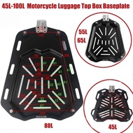 45L 55L 65L 80L 100L Motorcycle Rear Top Luggage Box Storage Case Trunk Cargo Toolbox Bracket Frame 