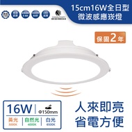 [Dancing Light.led] 15cm 16W All-Day Microwave Induction Lamp (Yellow Light/Natural Light/White Ligh