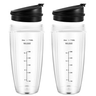 24OZ Replacement Cups Compatible for   BN401, BN701, SS101, BN400, BN800, BN801 Blender