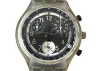 [專業模型] 三眼錶 [SWATCH 3P3440B] SWATCH三眼軍錶[黑色面/白字]時尚/中性/軍錶