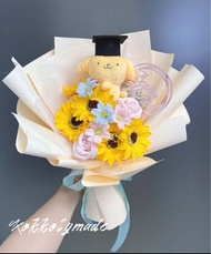 畢業香皂花束 （布甸狗）