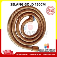 150 cm gold hose shower connection