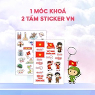 [HÀNG TẶNG - GIFT] COMBO QUÀ TẶNG CHO BÀN CHẢI ĐIỆN TĂM NƯỚC BRUSHIE Tháng 10: 2 tấm sticker + 1 móc