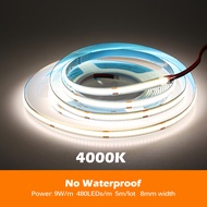 IP68 กันน้ำ COB LED Strip ไฟ 12V / 24V ซัง LED Strip 5M / ซีรี่ส์ 3000K / 4000K / 6000K ตกแต่งบ้านหล