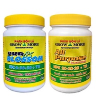 COMBO Phân bón lá Growmore 6-30-30+TE 100gram và 20-20-20+TE 100gram dùng KÍCH HOA - DƯỠNG HOA cho