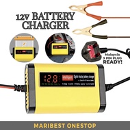 12V 20A 8-20AH Battery Charger Car Motorcycle Lead Acid Battery Charger Pengecas Bateri Kereta Motor