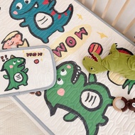 【60*120cm】2pcs Children's Latex Mat Cartoon Baby Bed Mattress Cover Bed Sheets Bed-mat Cool Ice Mat For Summer