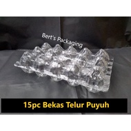 15pcs Quail Egg Tray 50pcs-100pcs / Bekas Telur Puyuh 15 Biji 50pcs-100pcs / Egg Packaging / Bekas T