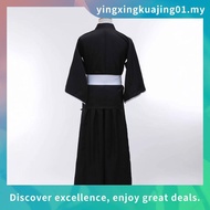 Anime Bleach Kuchiki Rukia Cosplay Costume Black Wigs and Kimono Uniform Sets Bleach Cosplay Costume