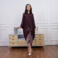 PROMO SET ROK LILIT DAN BLOUSE KAFTAN TUNIK-SET BLOUSE VISCOSE ARUNA DENGAN ROK MOTIF by Diana Batik