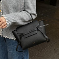 Y2010-CELINE Nano Belt黑色小牛皮鯰魚包