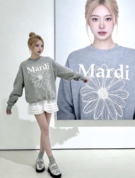 Mardi Mercredi Sweatshirt Size: อก50นิ้ว แท้จาก🇰🇷QR scan(พร้อมส่งในไทย)