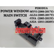 84820-BZ010 POWER WINDOW MAIN SWITCH OEM PERODUA MYVI 1.3/MYVI LAGI BEST/MYVI ICON/VIVA/ALZA(DRIVE S