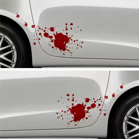 2pcs splash blood stains 60 cm side sticker design car tuning film sticker ds56