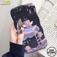 Case Oppo A3S Gelombang - Eksotik - Casing Oppo A3s - Silikon Oppo A3S - Motif Aesthetic Lucu - Cassing - Aksesoris Hp - Kesing Oppo A3S - Cover Hp - Mika Hp - Softcase Oppo A3S Terbaru