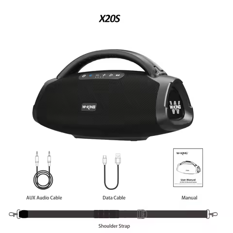 W-KING X20S 140W RMS Portable Bluetooth Speakers, Massive Bass Party Boombox IPX7 Waterproof Speaker