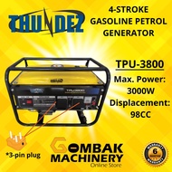 THUNDEZ TPU3800 3000W/3.0KW 4-STROKE PORTABLE PETROL GENERATOR with 7HP Engine