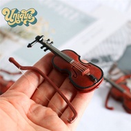 (Unique) 1/12 Dollhouse Mini Musical Instrument Model Classical Guitar Violin For Doll new