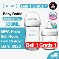 【Beli1 Gratis1】Dr.isla Botol susu bayi 0 6 tahun Natural Bottle Twin BPA Free 150ml+330ML Botol Susu