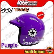 SGV Helmet SGV99 Trendy Baru 2025 Star Cap Color Topi Keledar 3 Button MURAH Size L 60CM SIRIM Appro