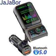 【Hot New Release】 Jajabor Car Mp3 Player 3.5mm Aux Audio Usb Qc3.0 Type C Pd 20w Car Charger Handsfree Bluetooth Car Kit