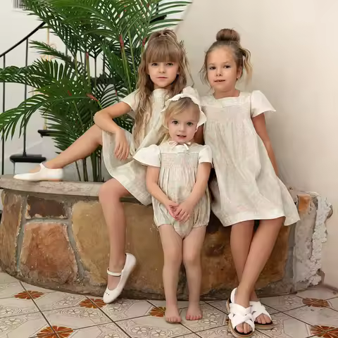 Ali Co SS26 Bloom Collection sisters girls baby Girls matches clothing