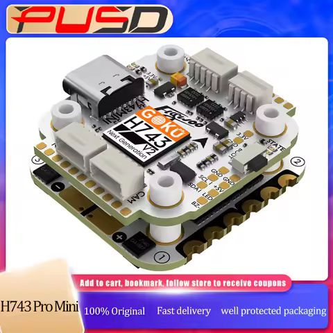 Flywoo GOKU H743 PRO Flight Stack 30*30mm H743 PRO 55A 32Bit 128K AM32 4IN1 ESC FPV Racing Drone Par