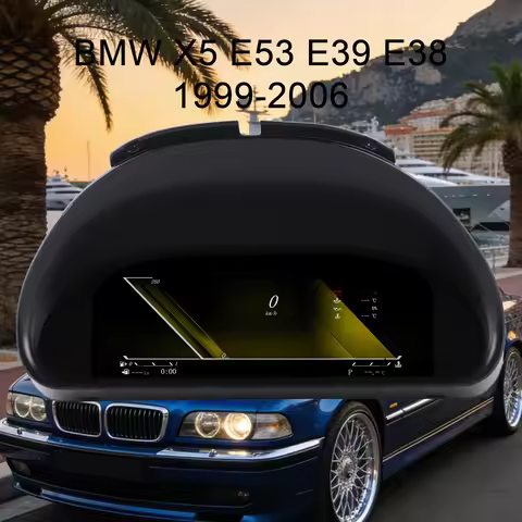 Digital instrument cluster For BMW X5 E53,E39,E38 1999-2006 Wireless CarPlay Odometer,speedometer cl