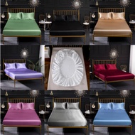 SILK BED SHEET 3in1 Silk Satin Shiny Bedsheet Heavy Satin