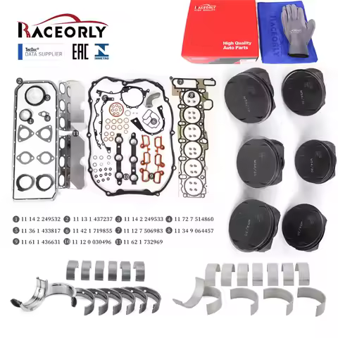RACEORLY Engine Rebuild Kit For BMW 330i 530i X5 Z4 E46 E53 E60 E85 M54B30 3.0