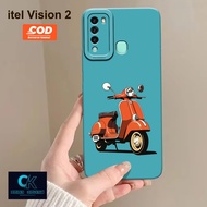 HP Latest iPhone Vision 2 Case - VESPA Fashion Case - Rubber Case - Casing Latest iPhone Vision 2hp 