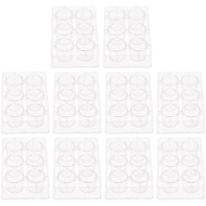 6 Well Culture Plate, 10Pcs Reaction Plates Well Reaction Plastic Spot Individual Pack (Pack of 6)