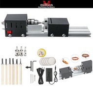 Mini Lathe Beads Machine Woodworking DIY Lathe Standard Set Miniature Buddha Bead Ball Drill Polish