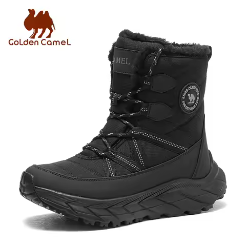 GOLDEN CAMEL Women's Winter Snow Boots Waterproof Hiking Boot Non-slip Northeast Cold-proof Plus Vel