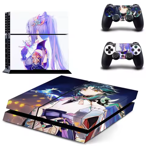Game Genshin Impact PS4 Skin Sticker Decal Cover For PlayStation 4 Console & Controller Skins Vinyl